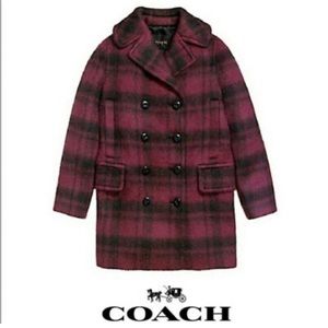 Coach Cranberry Plaid